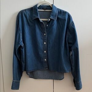 J. Crew Indigo Denim Shirt S